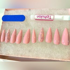 Hand Crafted and Painted Press On Nails